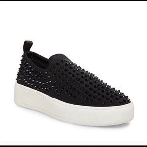 Steve Madden Braxton Black Studded Sneakers